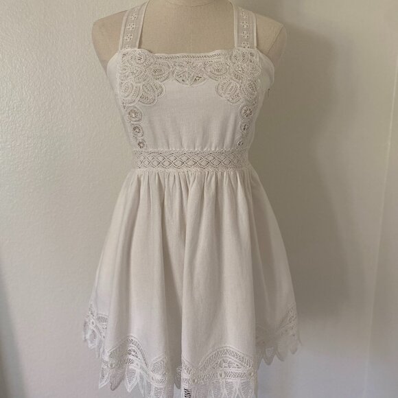 LoveShackFancy Tariah Mini Pinafore - 4 - Picture 1 of 15